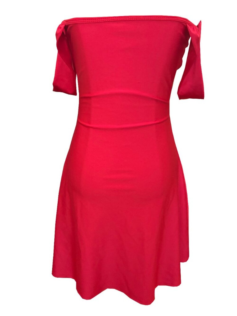 Cherry Ruched Midi Cocktail Dress - Picture 3 of 4